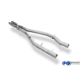 Tube de remplacement de silencieux avant 100% inox FOX EXHAUST SYSTEMS pour CHRYSLER 300C SRT8 6,1L