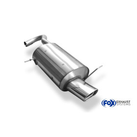 Silencieux arrière sport 100% inox 1x135x85mm type 53 FOX EXHAUST SYSTEMS pour CHRYSLER PT CRUISER