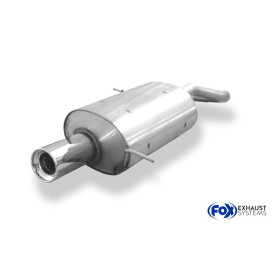 Silencieux arrière sport 100% inox 1x90mm type 13 FOX EXHAUST SYSTEMS pour CHRYSLER PT CRUISER