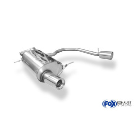 Silencieux arrière duplex sport 100% inox 1x100mm type 13 FOX EXHAUST SYSTEMS pour CHRYSLER PT CRUISER