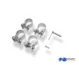 Silencieux arrière duplex sport 100% inox 2x86x54mm type 32 FOX EXHAUST SYSTEMS pour CITROËN C1