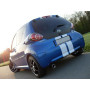 Silencieux arrière duplex sport 100% inox 1x90mm type 13 FOX EXHAUST SYSTEMS pour CITROËN C1