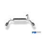 Silencieux arrière duplex sport 100% inox 1x90mm type 13 FOX EXHAUST SYSTEMS pour CITROËN C1 II