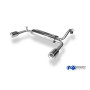 Silencieux arrière duplex sport 100% inox 1x90mm type 13 FOX EXHAUST SYSTEMS pour CITROËN C1 II