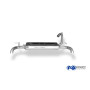 Silencieux arrière duplex sport 100% inox (sous pare-chocs) FOX EXHAUST SYSTEMS pour CITROËN C1 II