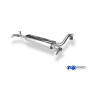 Silencieux arrière duplex sport 100% inox (sous pare-chocs) FOX EXHAUST SYSTEMS pour CITROËN C1 II