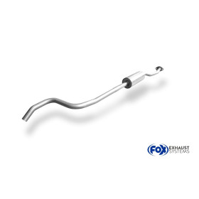Silencieux avant sport 100% inox FOX EXHAUST SYSTEMS pour CITROËN C2
