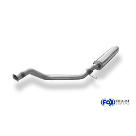 Silencieux avant sport 100% inox FOX EXHAUST SYSTEMS pour CITROËN C4 COUPÉ