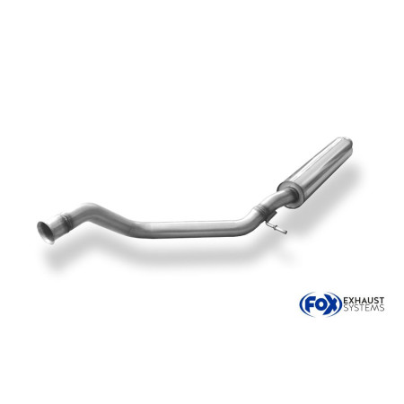 Silencieux avant sport 100% inox FOX EXHAUST SYSTEMS pour CITROËN C4 COUPÉ