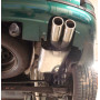 Silencieux arrière sport 100% inox 2x80mm type 16 FOX EXHAUST SYSTEMS pour CITROËN C8