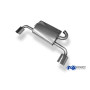 Silencieux arrière duplex sport 100% inox 1x135x80mm type 53 FOX EXHAUST SYSTEMS pour CITROËN C-CROSSER (BJ)