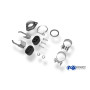 Silencieux arrière duplex sport 100% inox 1x135x80mm type 53 FOX EXHAUST SYSTEMS pour CITROËN C-CROSSER (BJ)