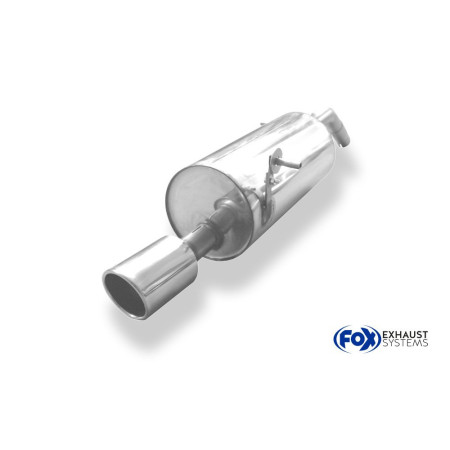 Silencieux arrière sport 100% inox 1x90mm type 16 FOX EXHAUST SYSTEMS pour CITROËN DS3