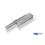 Silencieux arrière sport 100% inox 1x90mm type 13 FOX EXHAUST SYSTEMS pour CITROËN XSARA (N1)
