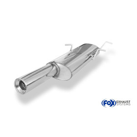 Silencieux arrière sport 100% inox 1x90mm type 13 FOX EXHAUST SYSTEMS pour CITROËN XSARA BREAK (N2)