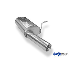 Silencieux arrière sport 100% inox 1x80mm type 13 FOX EXHAUST SYSTEMS pour CITROËN XSARA PICASSO (N68)