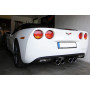 Silencieux arrière sport 100% inox 4x100mm type 12 FOX EXHAUST SYSTEMS pour CORVETTE C06