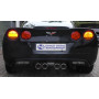 Silencieux arrière sport 100% inox 4x100mm type 16 FOX EXHAUST SYSTEMS pour CORVETTE C06