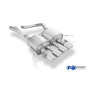 Silencieux arrière sport 100% inox 4x100mm type 25 FOX EXHAUST SYSTEMS pour CORVETTE C7 Z06