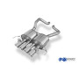 Silencieux arrière sport 100% inox 4x100mm type 25 FOX EXHAUST SYSTEMS pour CORVETTE C7 Z06