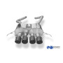 Silencieux arrière sport 100% inox 4x100mm type 25 (émaillé noir) FOX EXHAUST SYSTEMS pour CORVETTE C7 Z06