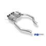 Silencieux arrière sport 100% inox 4x100mm type 25 (émaillé noir) FOX EXHAUST SYSTEMS pour CORVETTE C7 Z06