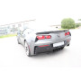 Silencieux arrière sport 100% inox 4x100mm type 25 (émaillé noir) FOX EXHAUST SYSTEMS pour CORVETTE C7 Z06
