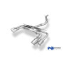 Catback avec silencieux arrière duplex sport 100% inox 2x100mm type 25 FOX EXHAUST SYSTEMS pour CUPRA ATECA