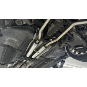 Silencieux avant (emmanchement droit catalyseur) sport 100% inox FOX EXHAUST SYSTEMS pour BMW 735i TYPE E38