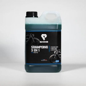 SHINE SHAMPOING 3 EN 1 MOTO 2,5L SHINE SHAMPOING 3 EN 1 MOTO 2,5L