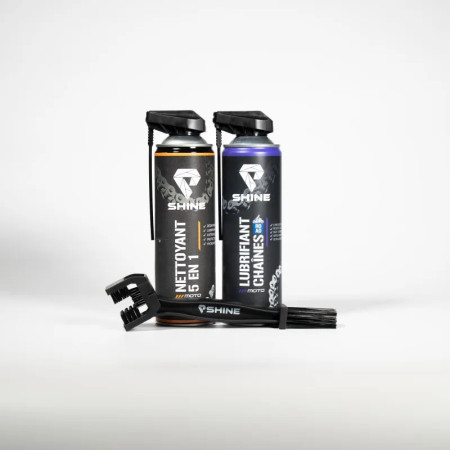 SHINE KIT ENTRETIEN CHAÎNE ROAD MOTO