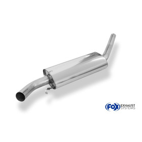 Silencieux avant sport 100% inox FOX EXHAUST SYSTEMS pour AUDI 100 TYPE C4