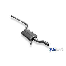 Silencieux avant sport inox AUDI 100 QUATTRO TYPE C3