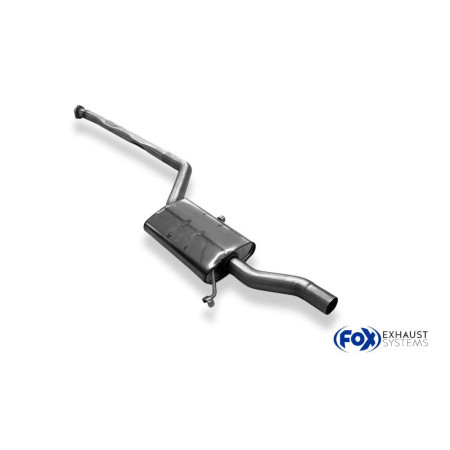 Silencieux avant sport inox AUDI 100 QUATTRO TYPE C3