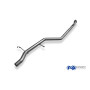 Tube de remplacement silencieux avant inox AUDI 100 QUATTRO TYPE C3