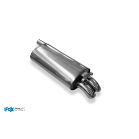 Silencieux arrière sport 100% inox FOX EXHAUST SYSTEMS 2x55mm type 26 pour AUDI 100 QUATTRO TYPE C3