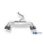 Catback avec silencieux arrière duplex sport 100% inox 2x106x71mm type 32 (noir) FOX EXHAUST SYSTEMS pour SEAT ATECA CUPRA
