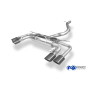 Catback avec silencieux arrière duplex sport 100% inox 2x106x71mm type 32 (noir) FOX EXHAUST SYSTEMS pour SEAT ATECA CUPRA