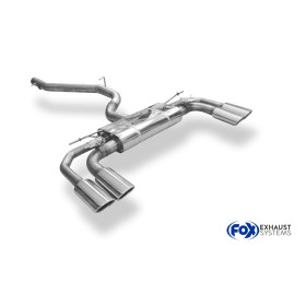 Catback avec silencieux arrière duplex sport 100% inox 2x106x71mm type 44 FOX EXHAUST SYSTEMS pour CUPRA FORMENTOR 4x4