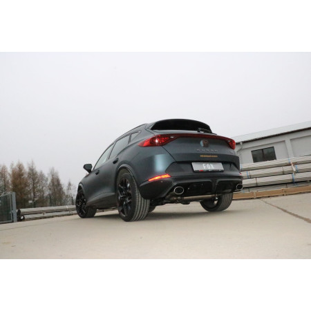 Silencieux arrière duplex sport (avec valves) 100% inox 2x140x90mm type 32 FOX EXHAUST SYSTEMS pour CUPRA FORMENTOR VZ5