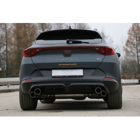 Silencieux arrière duplex sport (avec valves) 100% inox 2x100/90mm type 25 FOX EXHAUST SYSTEMS pour CUPRA FORMENTOR VZ5