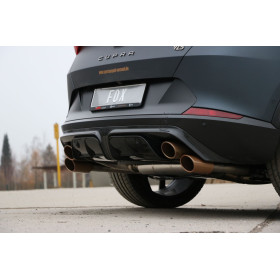 Silencieux arrière duplex sport (avec valves) 100% inox 2x115x85mm type 32 (cuivré) FOX EXHAUST SYSTEMS pour CUPRA FORMENTOR VZ5