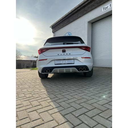 Silencieux arrière duplex sport 100% inox 2x80mm type 16 FOX EXHAUST SYSTEMS pour CUPRA LEON TYPE KL