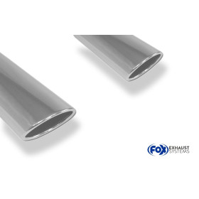 Silencieux arrière duplex sport 100% inox 1x115x85mm type 32 FOX EXHAUST SYSTEMS pour DACIA DUSTER 4x2