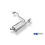 Silencieux arrière duplex sport 100% inox 1x90mm type 12 FOX EXHAUST SYSTEMS pour DACIA DUSTER 4x2