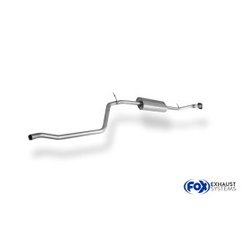 Silencieux avant sport 100% inox FOX EXHAUST SYSTEMS pour DACIA DUSTER 4x2