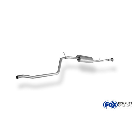 Silencieux avant sport 100% inox FOX EXHAUST SYSTEMS pour DACIA DUSTER 4x2