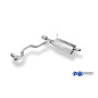 Silencieux arrière duplex sport 100% inox 1x90mm type 16 FOX EXHAUST SYSTEMS pour DACIA DUSTER 4x2 (facelift)