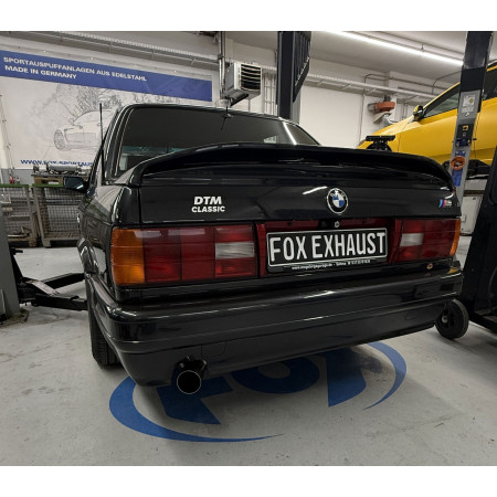 Silencieux arrière sport 100% inox 1x76mm type 10 FOX EXHAUST SYSTEMS pour BMW 318is TYPE E30 (M-Tech 2)