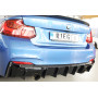 Diffuseur de pare-chocs arrière "noir brillant" Rieger Tuning BMW SÉRIE 2 TYPE F22/F23 (silencieux duplex 1x80mm)